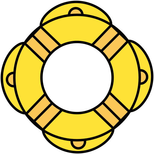 Beach, holiday, rubber ring, sea, swim, travel icon
